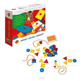 GRA SOWA MĄDRA GŁOWA WZORY KOLORY MEMORY 4571