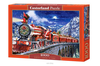 CASTOR PUZZLE 1000 SANTA'S COMING TO TOWN 4833