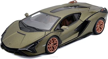 BBURAGO 1:24 LAMBORGHINI SIAN KFP 37 MATTE GREEN N