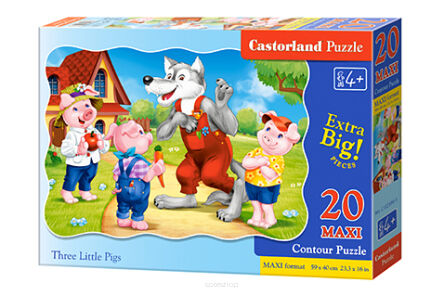 CASTOR PUZZLE 20 MAXI THREE LITTLE PIGS 2399