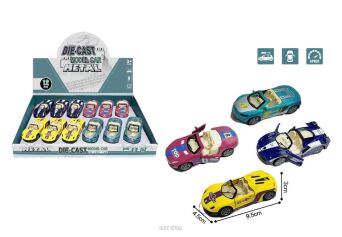 AUTO METAL Z NAPĘDEM KABRIO 9,5 CM (12) 5201