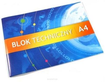 BLOK TECHNICZNY A4 BIAŁY [10] 2278 0984 6740