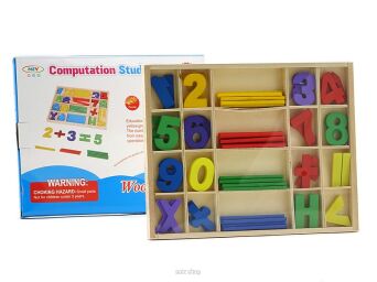 ZESTAW DO NAUKI LICZENIA PATYCZKI 23X18 CM 4825