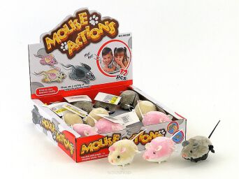 MYSZ NAKRĘCANA KOLOR 8 CM (12) 6679