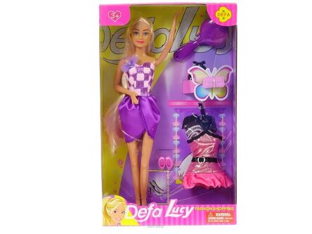 LALKA DEFA Z DODATKOWĄ SUKIENKĄ + AKCESORIA 7390