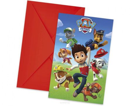 ZAPROSZENIE Z KOPERTĄ PAW PATROL (6) 4415