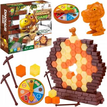 GRA ZBURZ ŚCIANĘ DINOZAUR 24X24 CM 6086