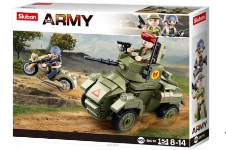 KLOCKI SLUBAN WOJSKO POJAZD I MOTOR 154 EL. 9930