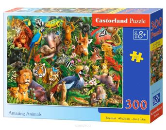 CASTOR PUZZLE 300 AMAZING ANIMALS 0491