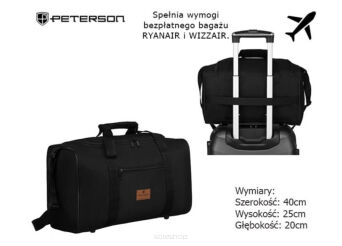 TORBA PODRÓŻNA PTN TBP-06 BLACK 7406 NN