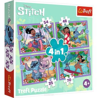 TREFL PUZZLE 4W1 LILO & STITCH SZALONY... 6336 NN