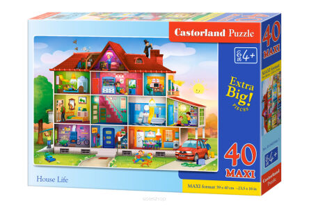 CASTOR PUZZLE 40 MAXI HOUSE LIFE 0346