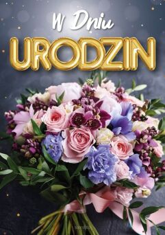 KARTKA URODZINY 3D HOLO TORT 3343 NN