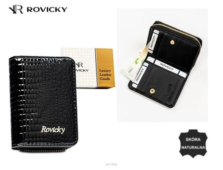 PORTFEL DAMSKI SKÓRA RH-22-1-RS BLACK 5333 NN