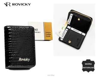 PORTFEL DAMSKI SKÓRA RH-22-1-RS BLACK 5333 NN