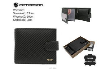 PORTFEL + BRELOK SKÓRZANY PTN PK5-N992L BL 6877 NN