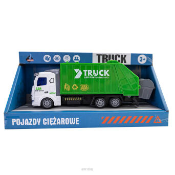 AUTO ŚMIECIARKA METAL KABINA 26X12 CM 3738