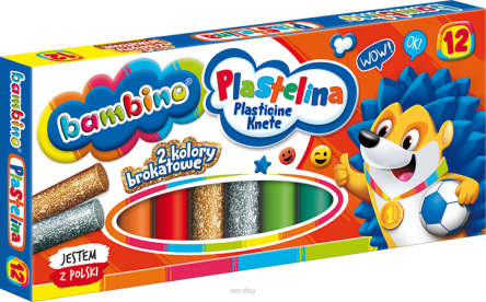 PLASTELINA 12 KOL BROKAT BAMBINO [10] 1710 NN