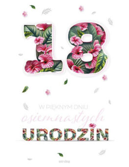 KARTKA URODZINY 18 CHŁ DZIEW (25) 2849