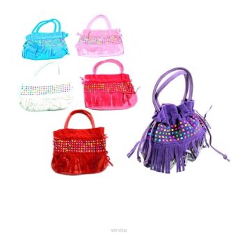 TOREBKA DZIEWCZĘCA Z FRĘDZLAMI 18X25 CM 9647