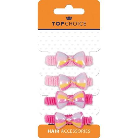 GUMKI FROTKI DO WŁOSÓW KOKARDKI 4 SZT 5693 NN