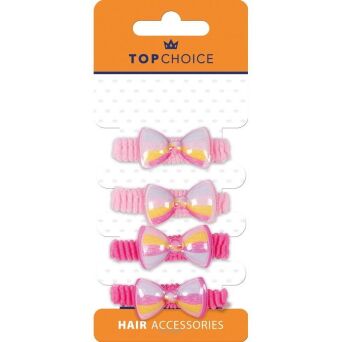 GUMKI FROTKI DO WŁOSÓW KOKARDKI 4 SZT 5693 NN