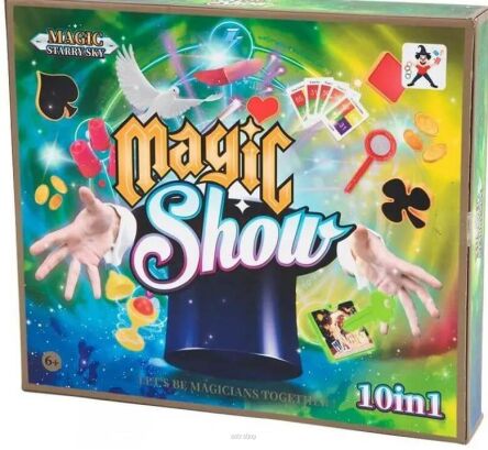 ZESTAW MAŁEGO MAGIKA SZTUCZKI 10W1 30X26 CM 0695