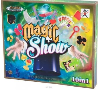 ZESTAW MAŁEGO MAGIKA SZTUCZKI 10W1 30X26 CM 0695