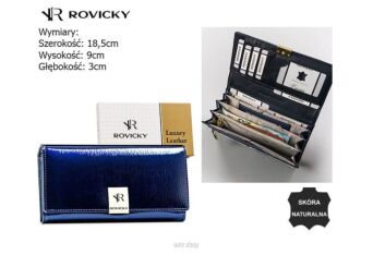 PORTFEL DAMSKI SKÓRA RH-27A-1-SH BLUE 8223 NN