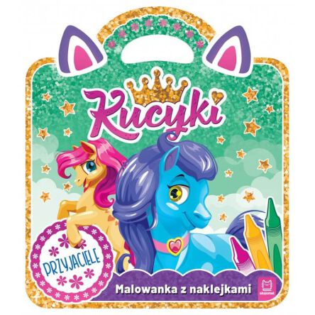 MALOWANKA Z NAKLEJKAMI KUCYKI PRZYJACIELE 6852