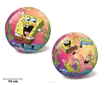 PIŁKA GUMOWA SPONGE BOB 14 CM LICENCJA 0523 NN