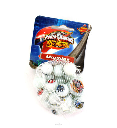 KULKI SZKLANE POWERRENGERS MARBLES MAŁE 0126 NN