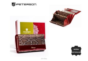 PORTFEL DAMSKI SKÓRA PTN BS-466 SN/RED 4606 NN