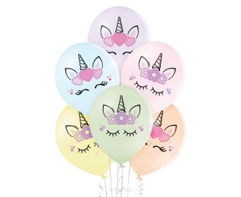 BALONY UNICORN HEADS 6 SZT 3198 NN