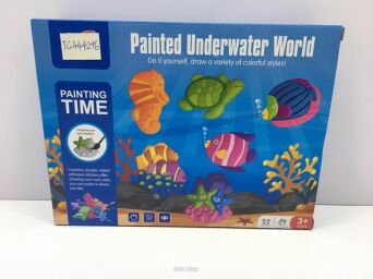 ZESTAW DO MALOWANIA ZWIERZĘTA MORSKIE 24X18CM 4469