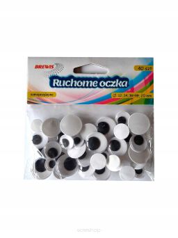 RUCHOME OCZKA MIX 12-20 MM 40 SZT 1645