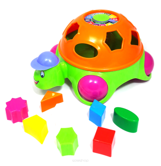 ŻÓŁW EDUKACYJNY SORTER LEOŚ NA KSZTAŁTY 9038