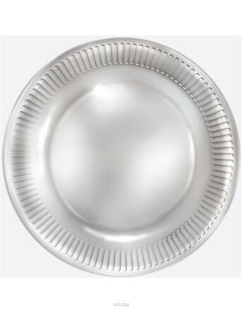 TALERZYKI PAPIEROWE SREBRNE 22 CM (8) 9569