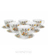 KOMPLET 6 FILIŻANEK ZE SPODKAMI DAISY 4638 NN - 2