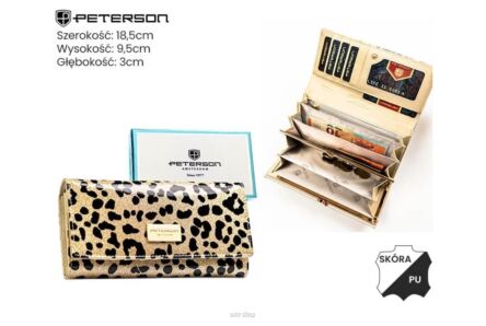 PORTFEL DAMSKI SKÓRA PTN PS401-PDS GOLD 2128 NN