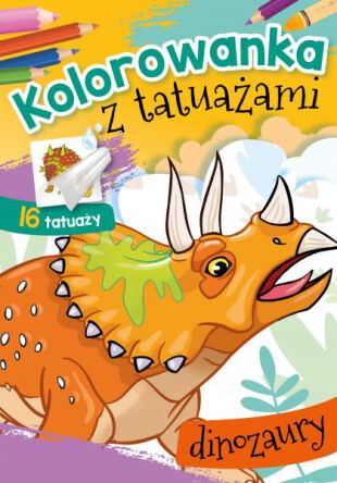 KOLOROWANKA Z TATUAŻAMI DINOZAURY 2013