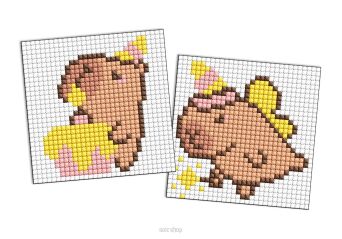 MOZAIKA DIAMNETOWA KAPIBARA SIĘ BAWI 9x9 CM 6354