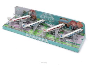 ZESTAW 4 SAMOLOTY 26X10 CM 0731