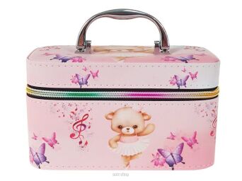 KUFEREK "S" Z ZAMKIEM I LUST. MIŚ 19X12 CM 5151