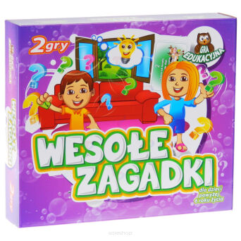 GRA EDUKAC. WESOŁE ZAGADKI PODW. PRZYGODY 2W1 4020