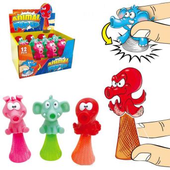 ZWIERZĘTA SKACZĄCE ŚWIECĄCE SKOCZKI 9 CM (12) 9928