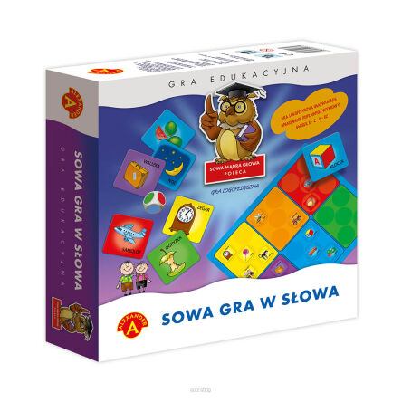 GRA SOWA MĄDRA GŁOWA SOWA GRA W SŁOWA 3741