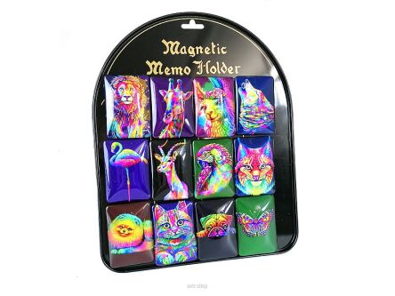 MAGNESY ZWIERZĘTA 7X4,5 CM BLISTER 12 SZT 9962