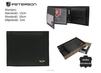PORTFEL + BRELOK SKÓRZANY PTN PK5-N992 BL 6860 NN