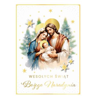 KARTKA BN WESOŁYCH ŚWIĄT RODZINA ŚW. 8102 NN